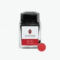 3Oysters - Fountain Pen Ink - Delicious - Chili Red Fountain Pen Inks