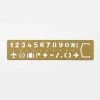 Deals 🔥 Traveler's Notebook Traveler's Company - Brass Template Bookmark - Numbers 💯 2 Traveler's Notebook Traveler's Company - Brass Template Bookmark - Numbers