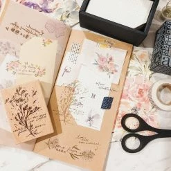 Meow Illustration - Stamp - Morning Glory Flower