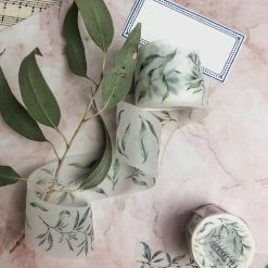 Meow Illustration - Washi Tape - Greenish Herbal Tea (PET)