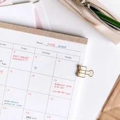 Bookbinders Design - Planner - Monthly - Sandbrown Desk Pads & To-Dos