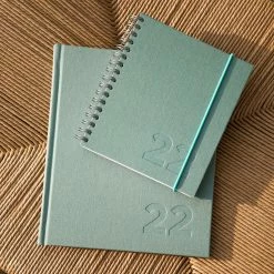 Bookbinders Design - 2022 Diary - Wire-O - Small - Dusty Green Diaries