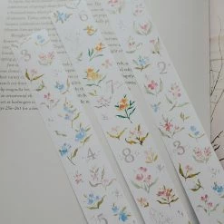 Meow Illustration - Washi Tape - Magic Flowers