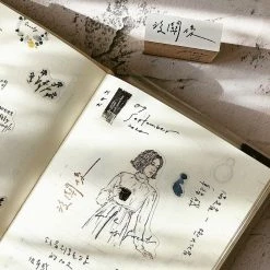 Promo ✨ Pion - Washi Tape - Sketch Girl ⌛ 12 Pion - Washi Tape - Sketch Girl