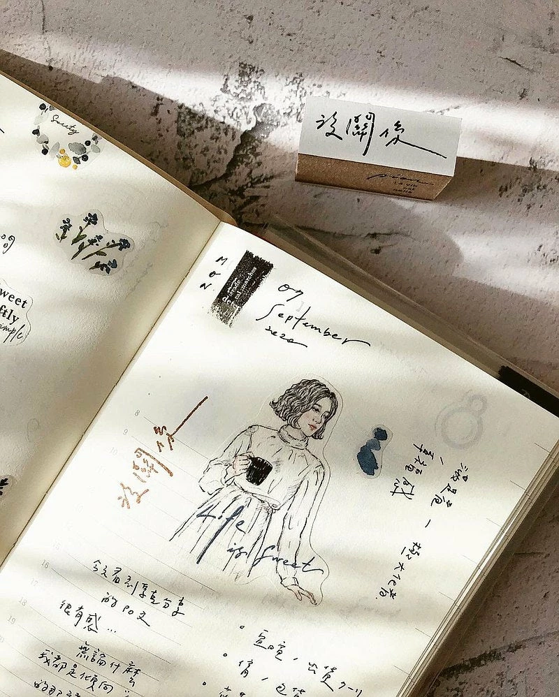 Promo ✨ Pion - Washi Tape - Sketch Girl ⌛ 6 Pion - Washi Tape - Sketch Girl