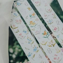 Meow Illustration - Washi Tape - Magic Flowers