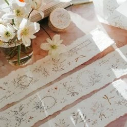 Meow Illustration - Washi Tape - Rose Lover . You