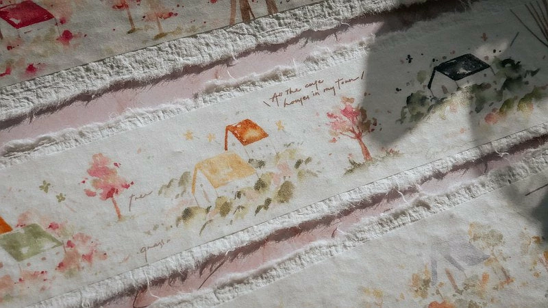 Buy π Meow Illustration - Washi Tape - Warm Little House π 4 Meow Illustration - Washi Tape - Warm Little House