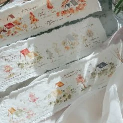 Meow Illustration - Washi Tape - Warm Little House