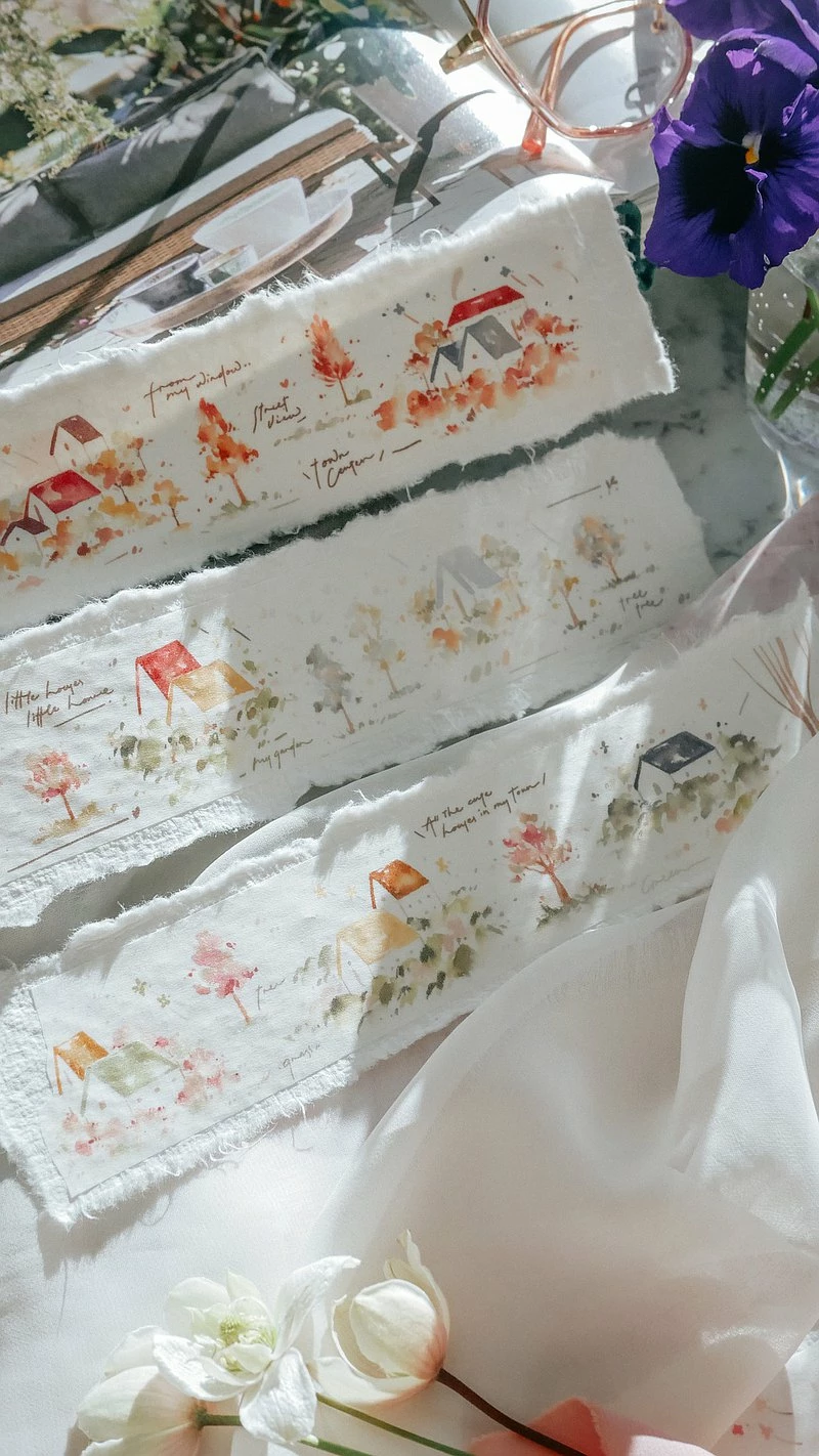 Buy π Meow Illustration - Washi Tape - Warm Little House π 3 Meow Illustration - Washi Tape - Warm Little House