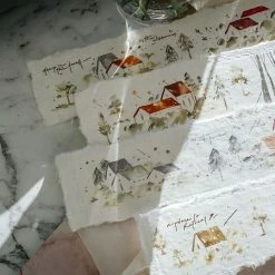 Meow Illustration - Washi Tape - Cool Little House