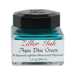 Ziller’s - Calligraphy Ink - Aqua Blue Green Calligraphy Inks