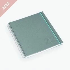 Diaries Bookbinders Design - 2022 Diary - Wire-O - Regular - Dusty Green