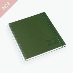 Bookbinders Design - 2022 Diary - Wire-O - Regular - Forest Green Diaries