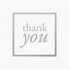 Cards Bookbinders Design - Card - Thank You - Silver