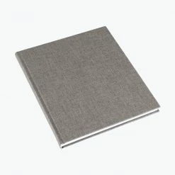 Bookbinders Design - Cloth Notebook - Large - Light Grey Notebooks