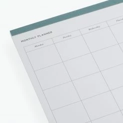 Desk Pads & To-Dos Bookbinders Design - Planner - Monthly - Dusty Green