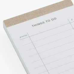 Desk Pads & To-Dos Bookbinders Design - Planner - To Do List - Sandbrown