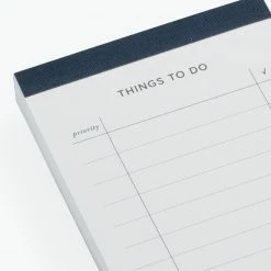 Desk Pads & To-Dos Bookbinders Design - Planner - To Do List - Smoke Blue