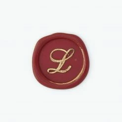 Bortoletti - Bronze Initial Letter - Cursive - L Handles & Sealing Wax