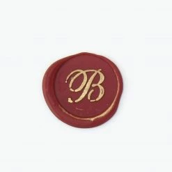 Bortoletti - Bronze Initial Letter - Cursive - B Handles & Sealing Wax