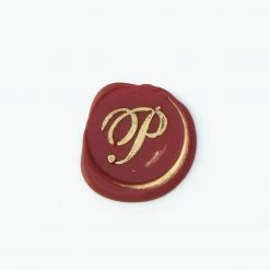 Handles & Sealing Wax Bortoletti - Bronze Initial Letter - Cursive - P