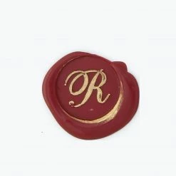 Handles & Sealing Wax Bortoletti - Bronze Initial Letter - Cursive - R