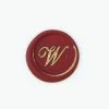 Bortoletti - Bronze Initial Letter - Cursive - W Handles & Sealing Wax
