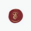 Handles & Sealing Wax Bortoletti - Bronze Initial Letter - Cursive - E