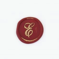 Handles & Sealing Wax Bortoletti - Bronze Initial Letter - Cursive - E