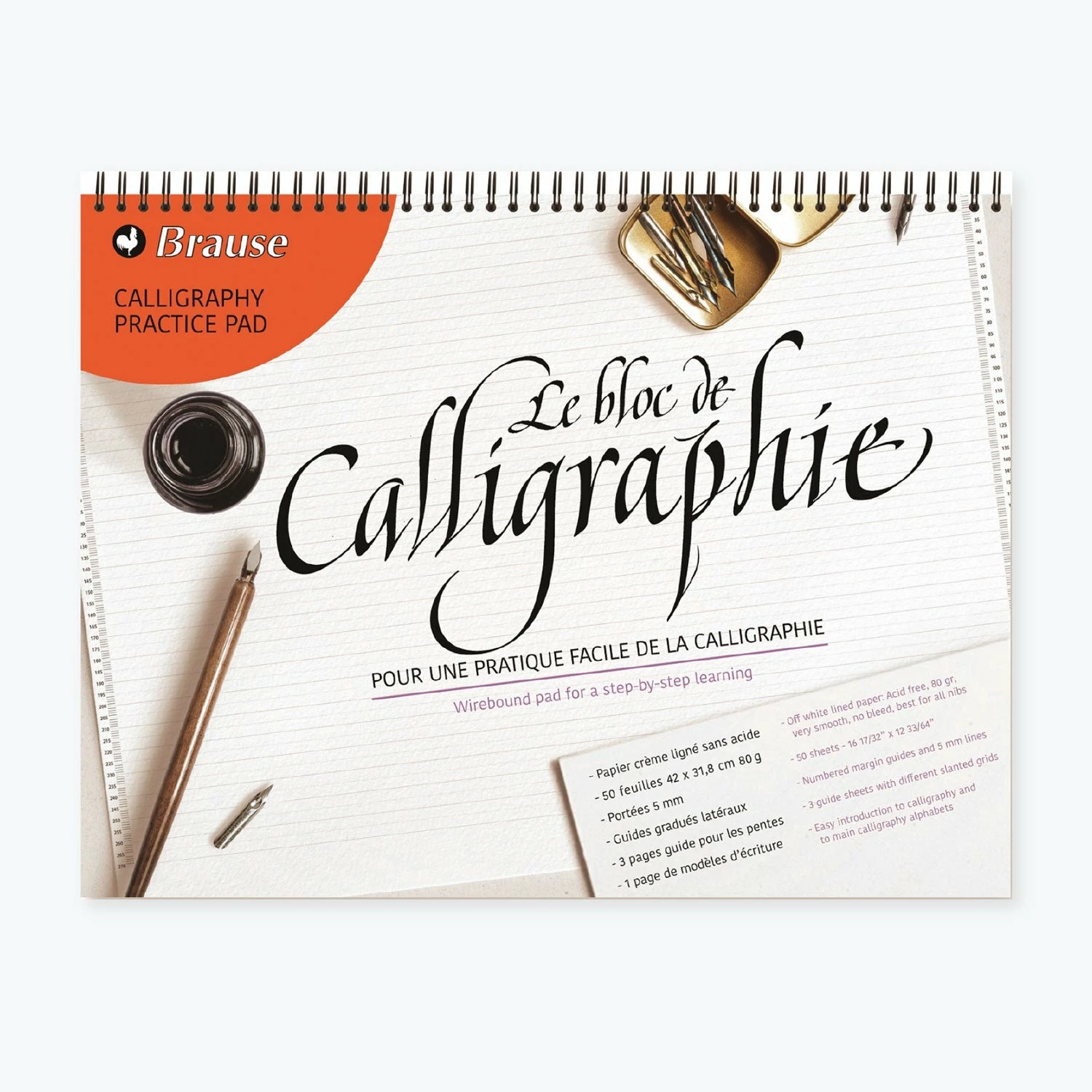 New π Brause - Calligraphy Workbook - Calligraphy Practise Pad - A3 β 3 Brause - Calligraphy Workbook - Calligraphy Practise Pad - A3