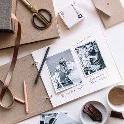 Bookbinders Design - Photo Album - Columbus - Regular - Smoke Blue Photo Albums