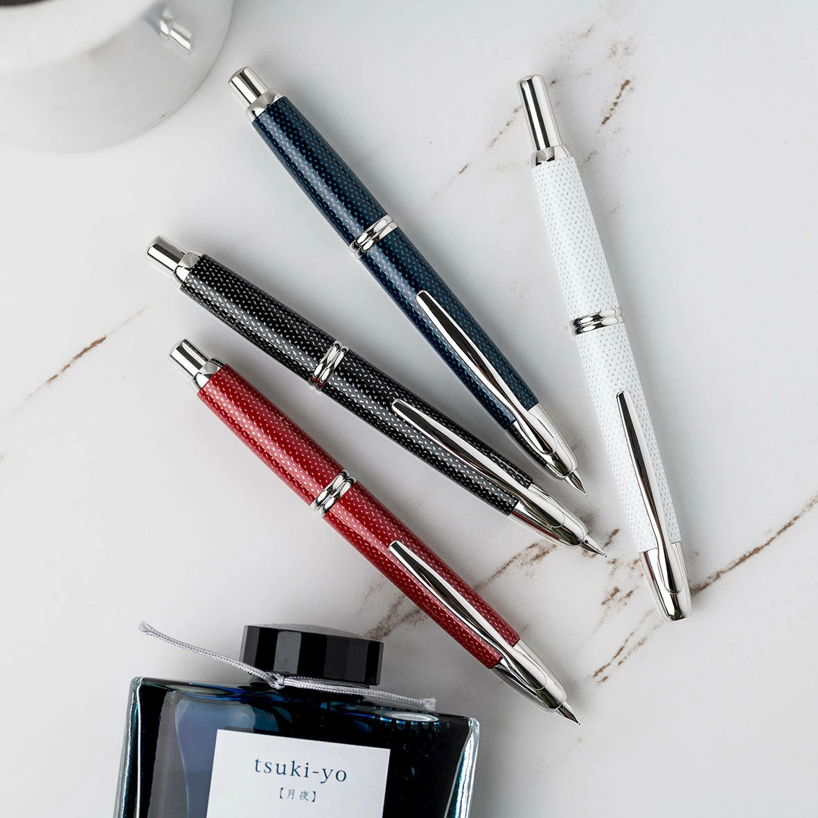 Wholesale π Fountain Pens Pilot - Fountain Pen - Capless - White (Splash) π₯° 5 Fountain Pens Pilot - Fountain Pen - Capless - White (Splash)