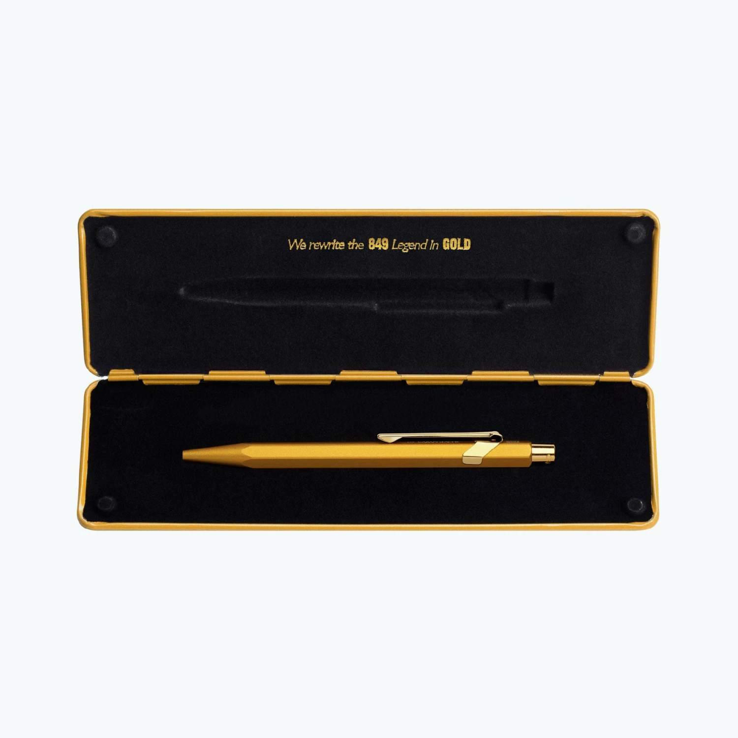 New π₯° Caran D'Ache - Ballpoint Pen - 849 Bar - Gold Bar Ballpoint Pens π 5 Caran D'Ache - Ballpoint Pen - 849 Bar - Gold Bar Ballpoint Pens