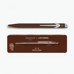 Caran D'Ache - Ballpoint Pen - 849 Bar - Caran D'Ache + LINE FRIENDS (Brown) Ballpoint Pens