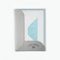 Crown Mill - Letter Set - Compendium - A5 - White/Ice Blue (Set Of 8)