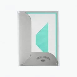 Crown Mill - Letter Set - Compendium - A5 - White/Turquoise (Set Of 8)