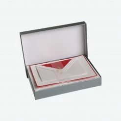 Crown Mill - Letter Set - Silver Line - A5 - White/Red (Set Of 25) Letter Sets