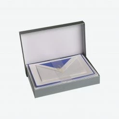 Crown Mill - Letter Set - Silver Line - A5 - White/Royal Blue (Set Of 25)