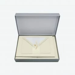 Crown Mill - Letter Set - Silver Line - A5 - Cream (Set Of 25) Letter Sets