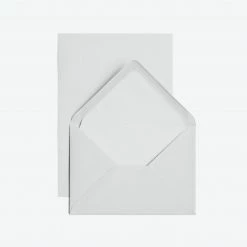 Letter Sets Crown Mill - Letter Set - Silver Line - A5 - White (Set Of 25)