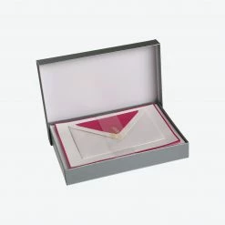 Crown Mill - Letter Set - Silver Line - A5 - White/Pink (Set Of 25)