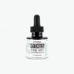 Dr. Ph. Martin's - Watercolour - Hydrus - 11H Carbon Black Watercolour Paints
