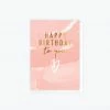 ELM Paper - Card - Birthday - Brushy Peach Cards