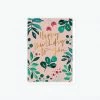 ELM Paper - Card - Birthday - Greenery Birthday Peach
