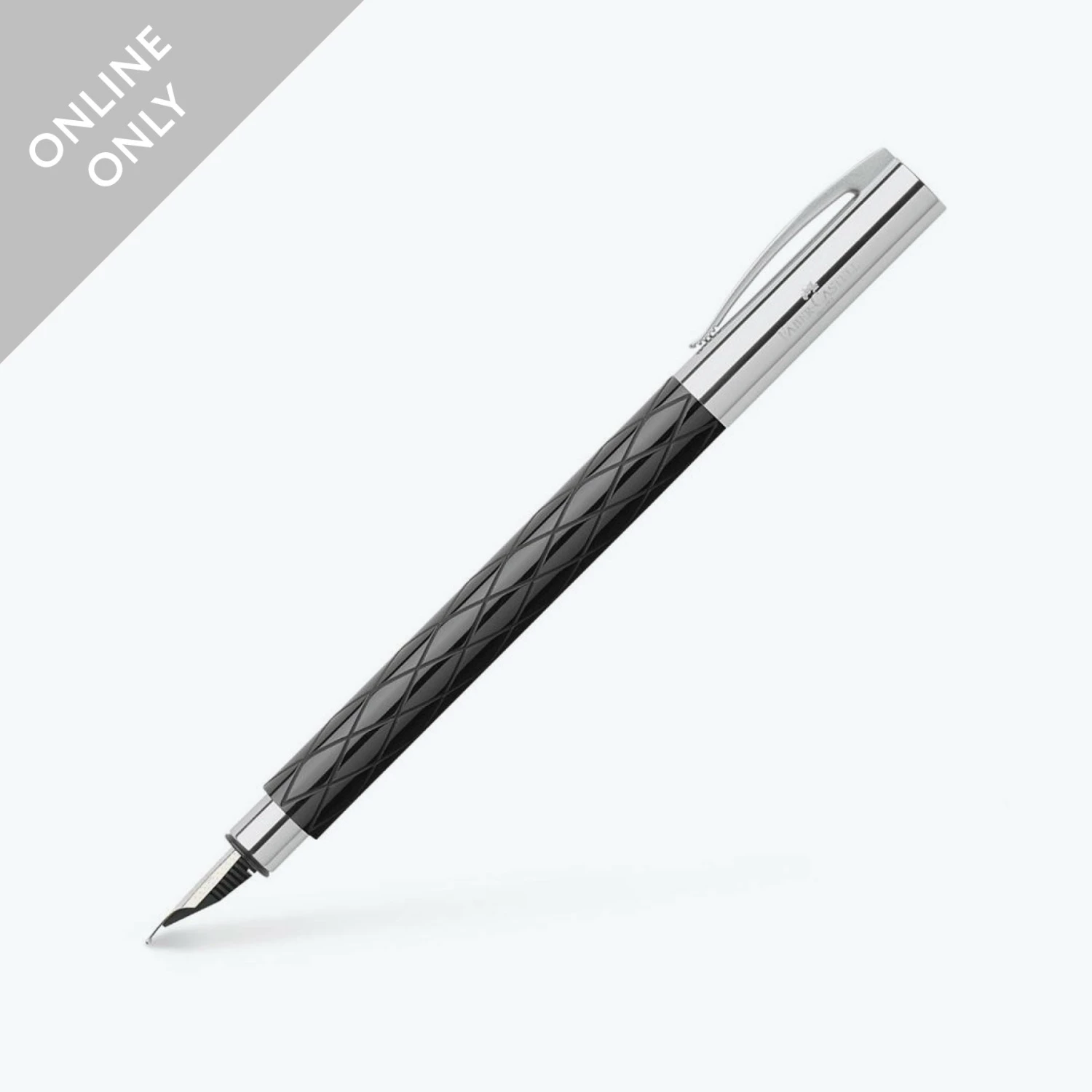 Budget π Fountain Pens Faber-Castell - Fountain Pen - Ambition - Rhombus Black β 3 Fountain Pens Faber-Castell - Fountain Pen - Ambition - Rhombus Black