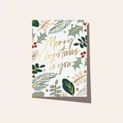 ELM Paper - Card - Birthday - Christmas Greenery