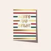 ELM Paper - Card - Birthday - Marry And Bright Stripe Cards