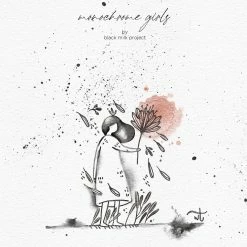 Black Milk Project - Stamp - Monochrome Girls (Flower Stalk)