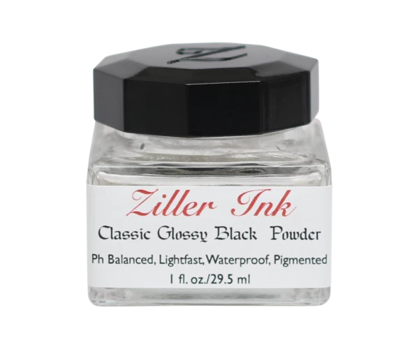 Best Pirce 🎁 Ziller’s - Calligraphy Ink - Glossy Black Powder ⌛ 3 Ziller’s - Calligraphy Ink - Glossy Black Powder